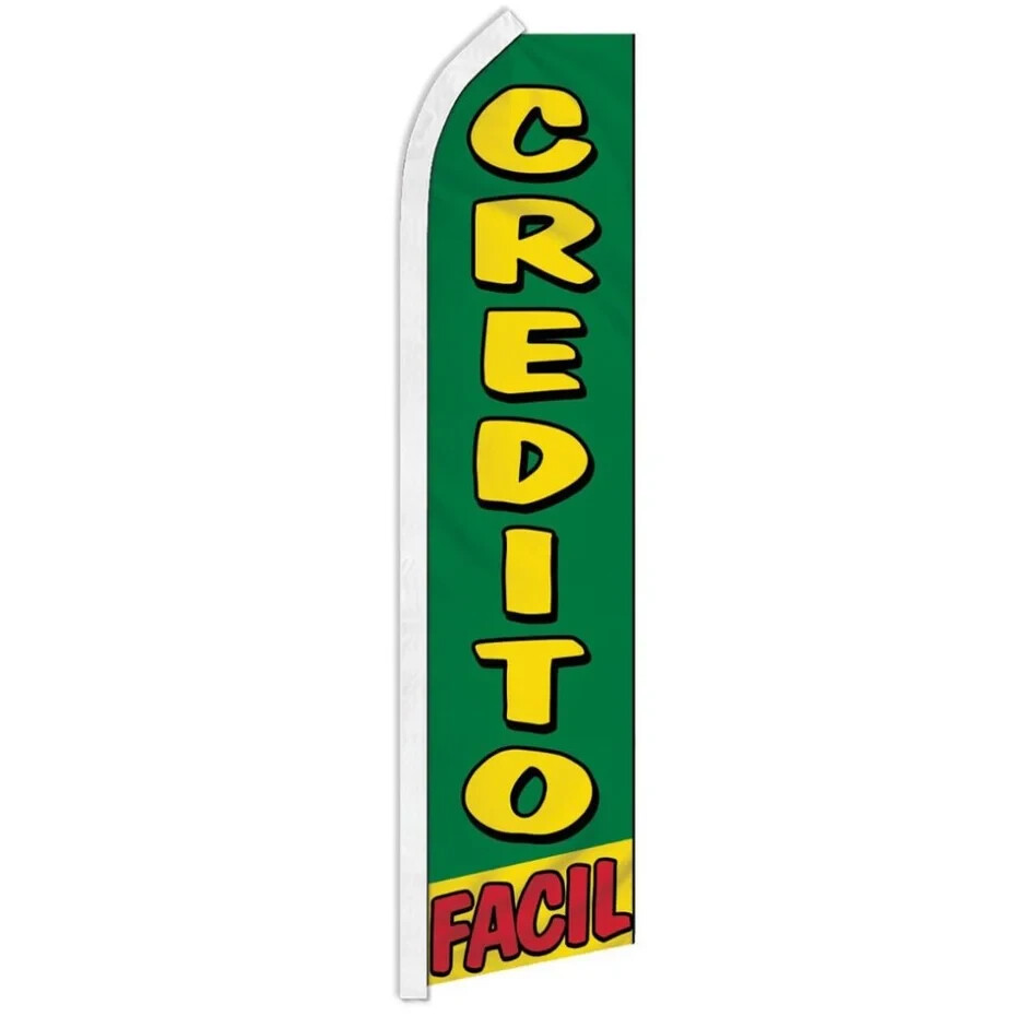 Auto Finance No Credito Variations Swooper Flutter Advertising Banner Flags