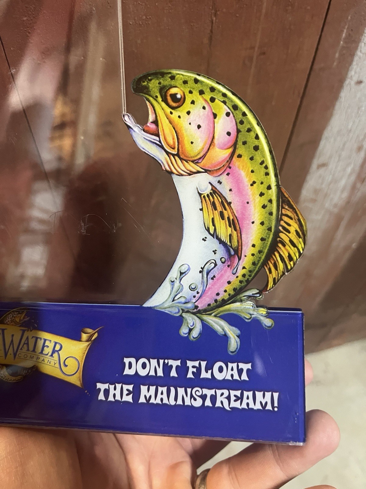 Sweetwater Brewing Co Trout Acrylic Restaurant Sign Holder Beer Bar Menu Stand