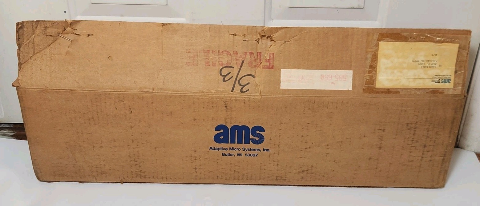 Vintage Nice Cond 1984 AMS Alpha 210 Programmable Digital Sign Original Box