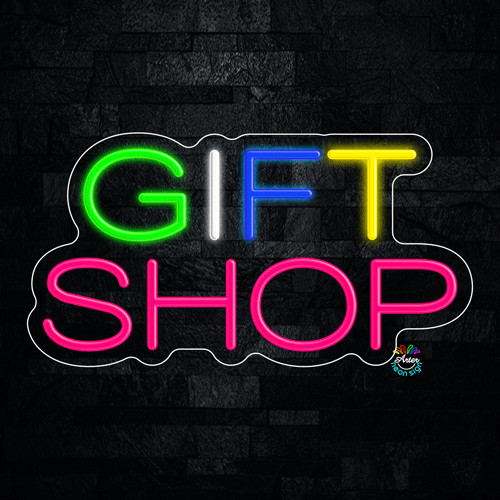 Gift Shop LED Neon Sign 19″L x 10″H #32315