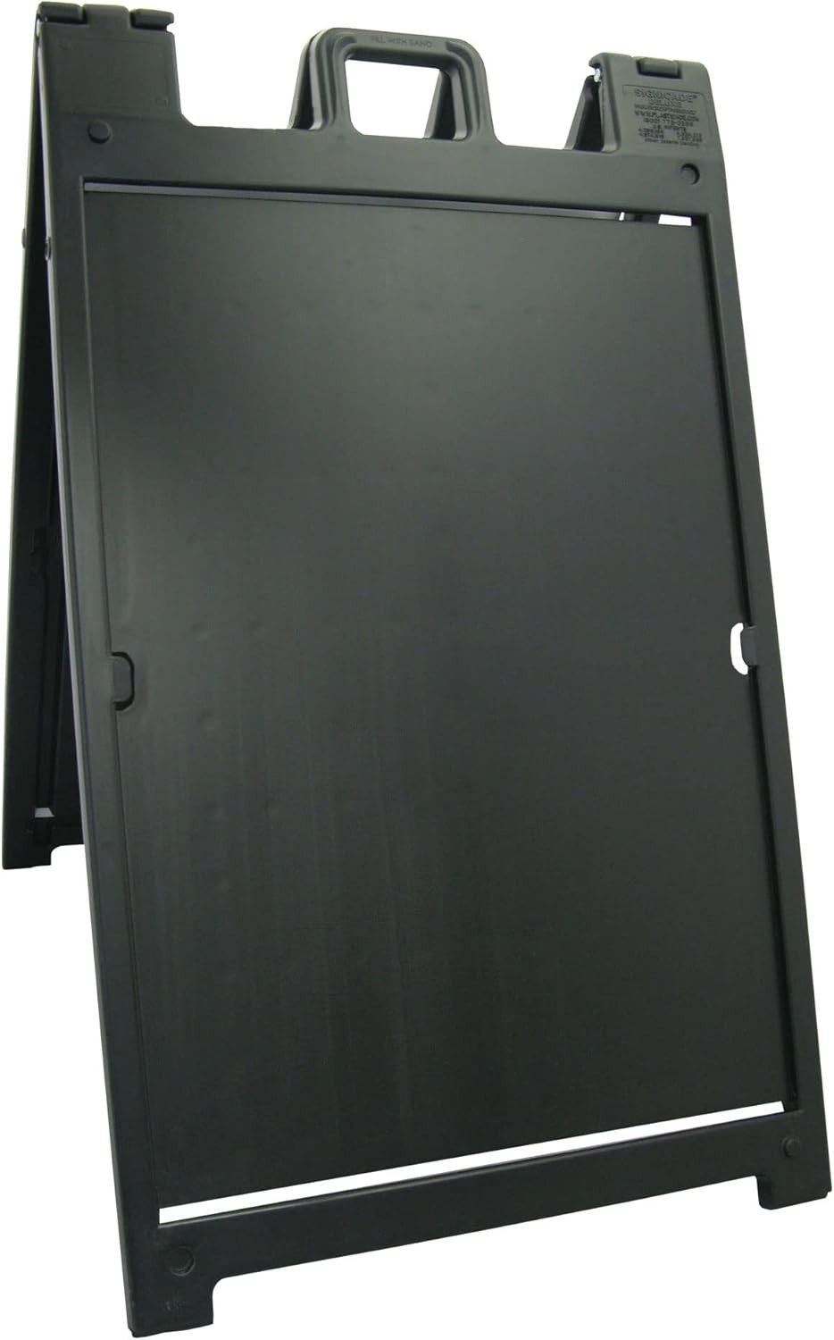Plasticade Signicade Deluxe A Frame Durable Folding Double Sided Portable,Black