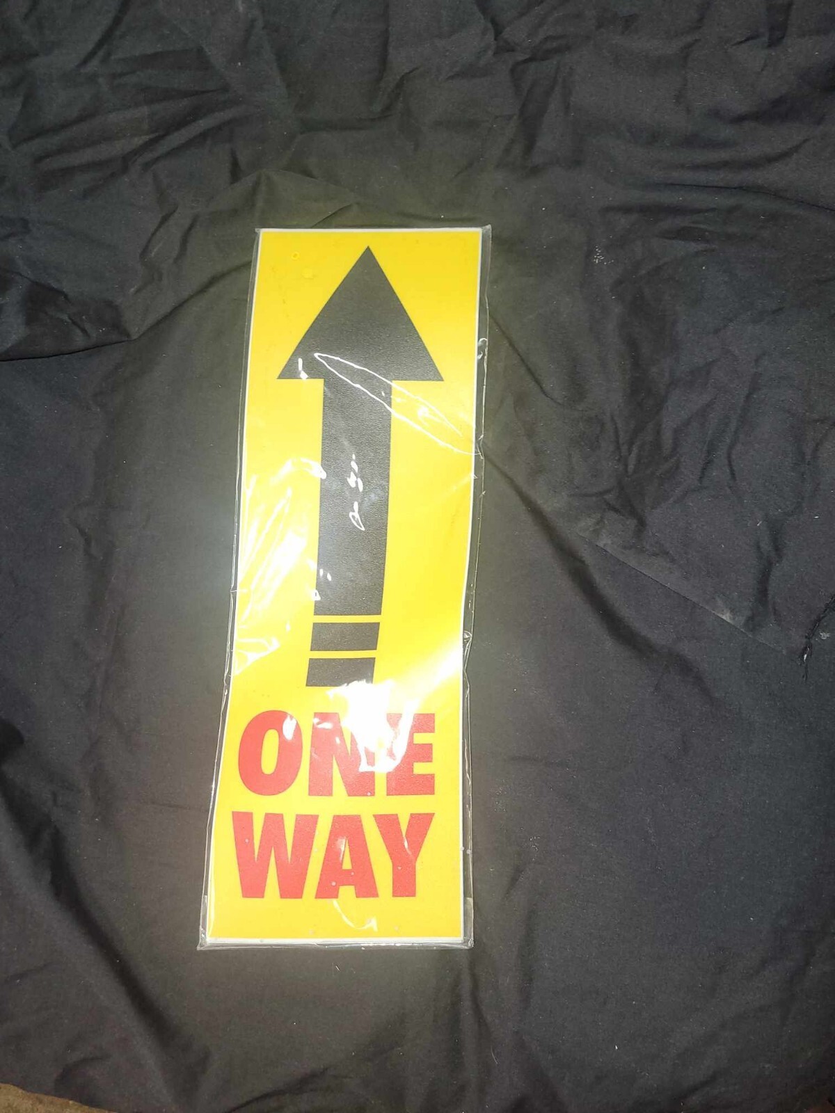 Social Distancing Arrow Floor Vinyl Decal One Way Sticker Yellow 10 Pack