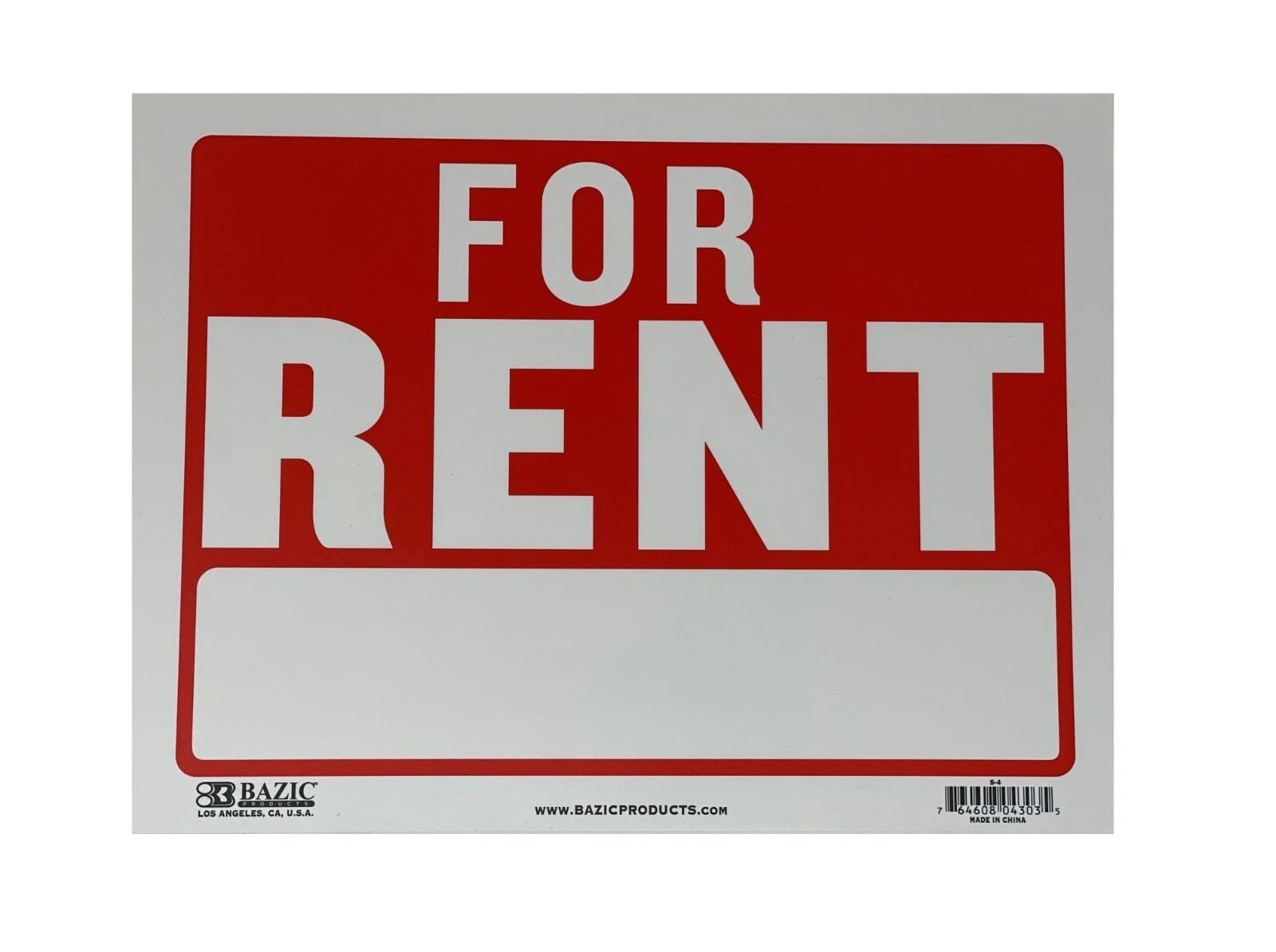 For Rent Sign, 9×12 in Weather resistant Home Apartment rental sign 5 pack