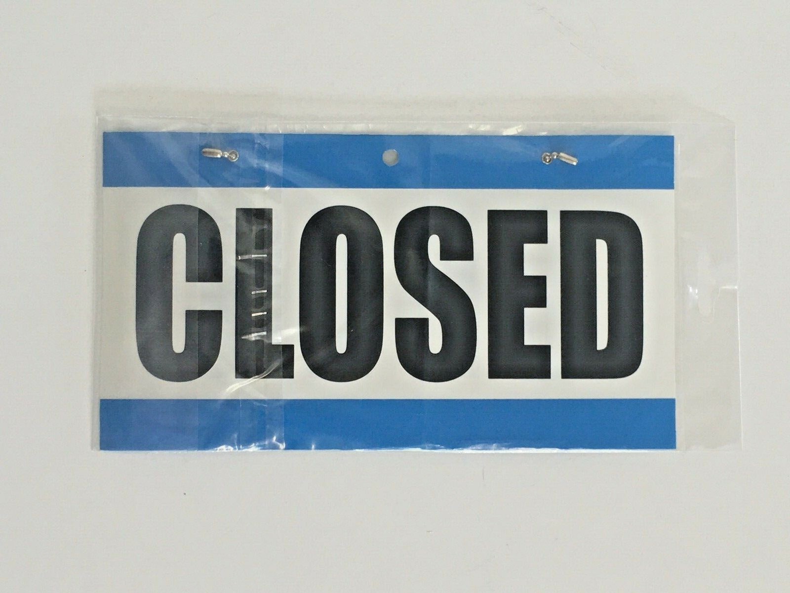 2 pk Open Closed Sign with Hanging Chain 10.75″ x 6″ Business Store Front/Back