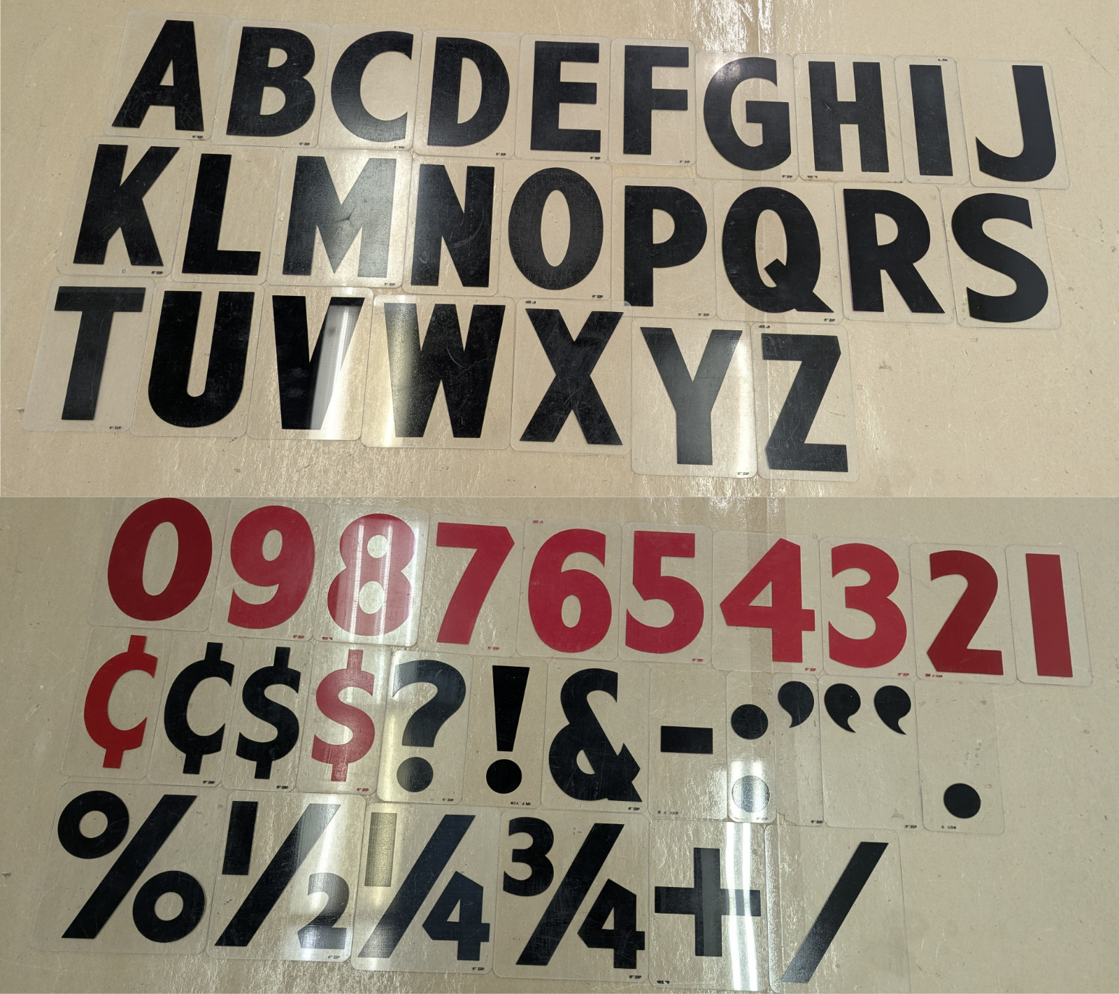 6″ Acrylic Marquee Letters/Numbers/Symbols 450+ Pieces