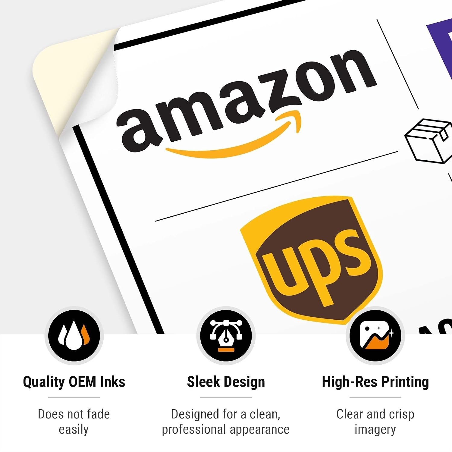Weather-Resistant Package Delivery Sign, 10×7 Inches Decal for Secure Deliveries