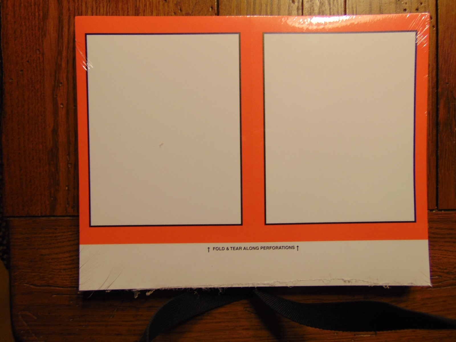 200 Blank 5.5″ x 7″ Orange Border Business Retail Sale Sign Cards, Printable!