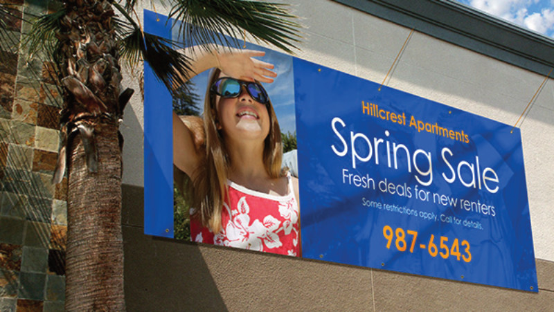 4′ x 4′ Custom Vinyl Banner 13oz Full Color – FREE SHIPPING