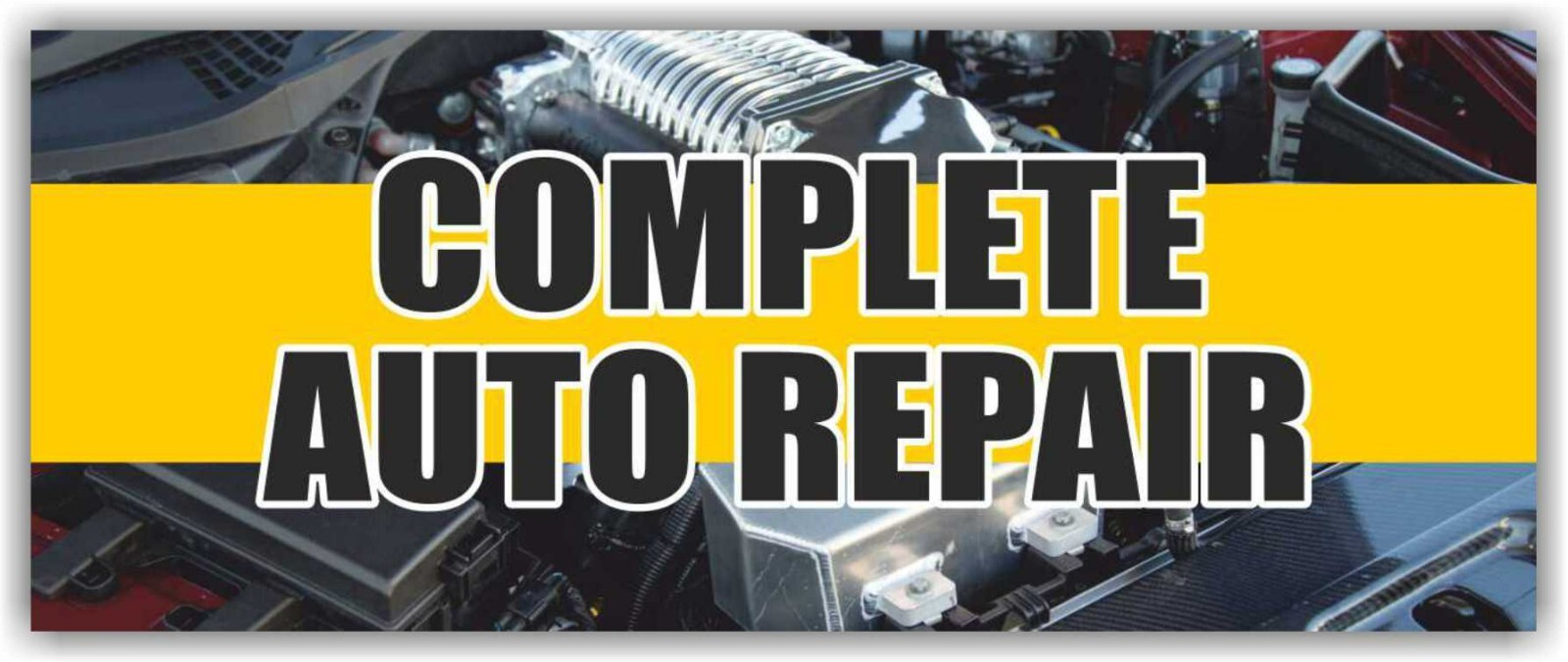 AUTO REPAIR Advertising Banner Vinyl Mesh Sign service mechanic check diagnostic