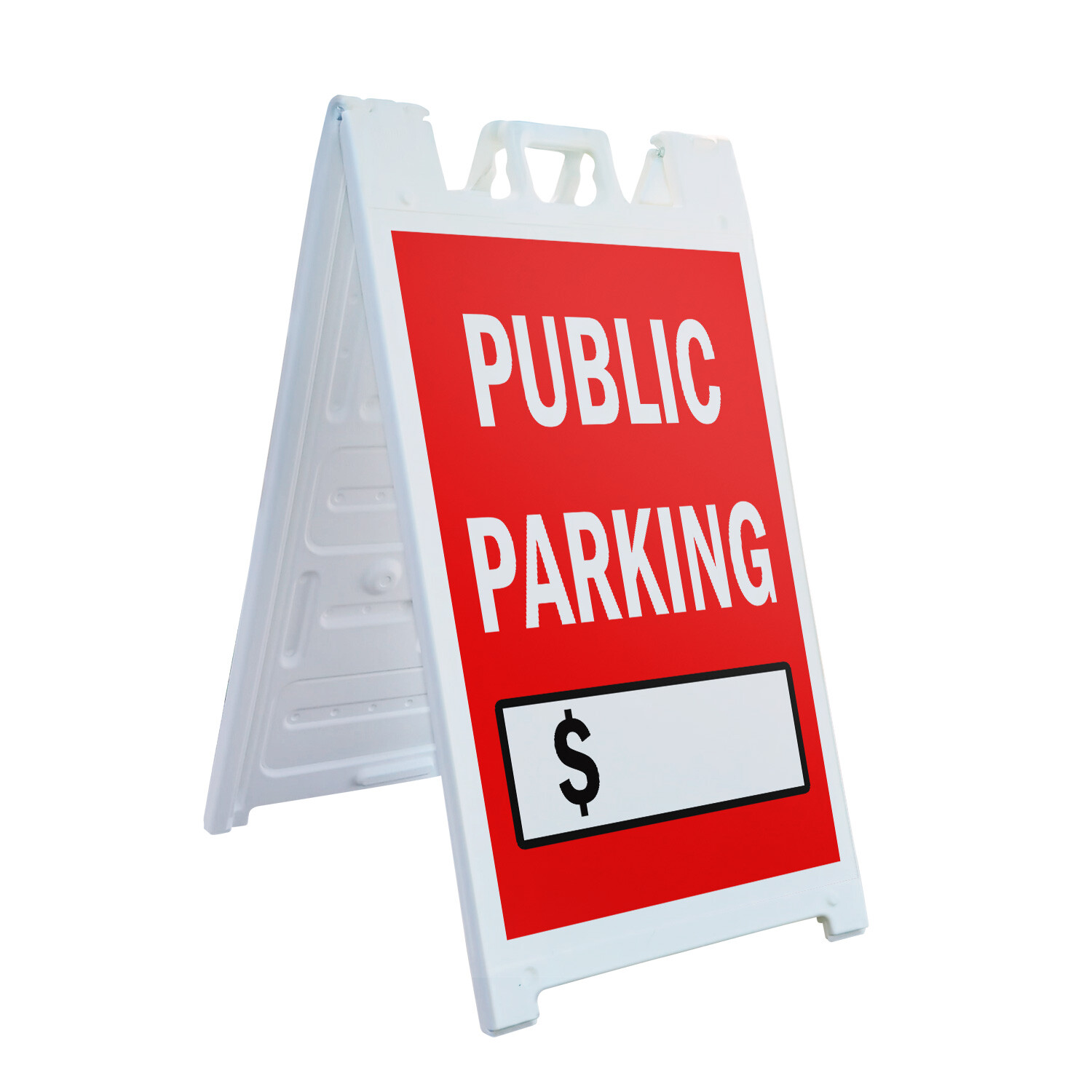 A-frame Sidewalk Public Parking With Price 24″ x 36″ Double Sided A-Frame Sidewa