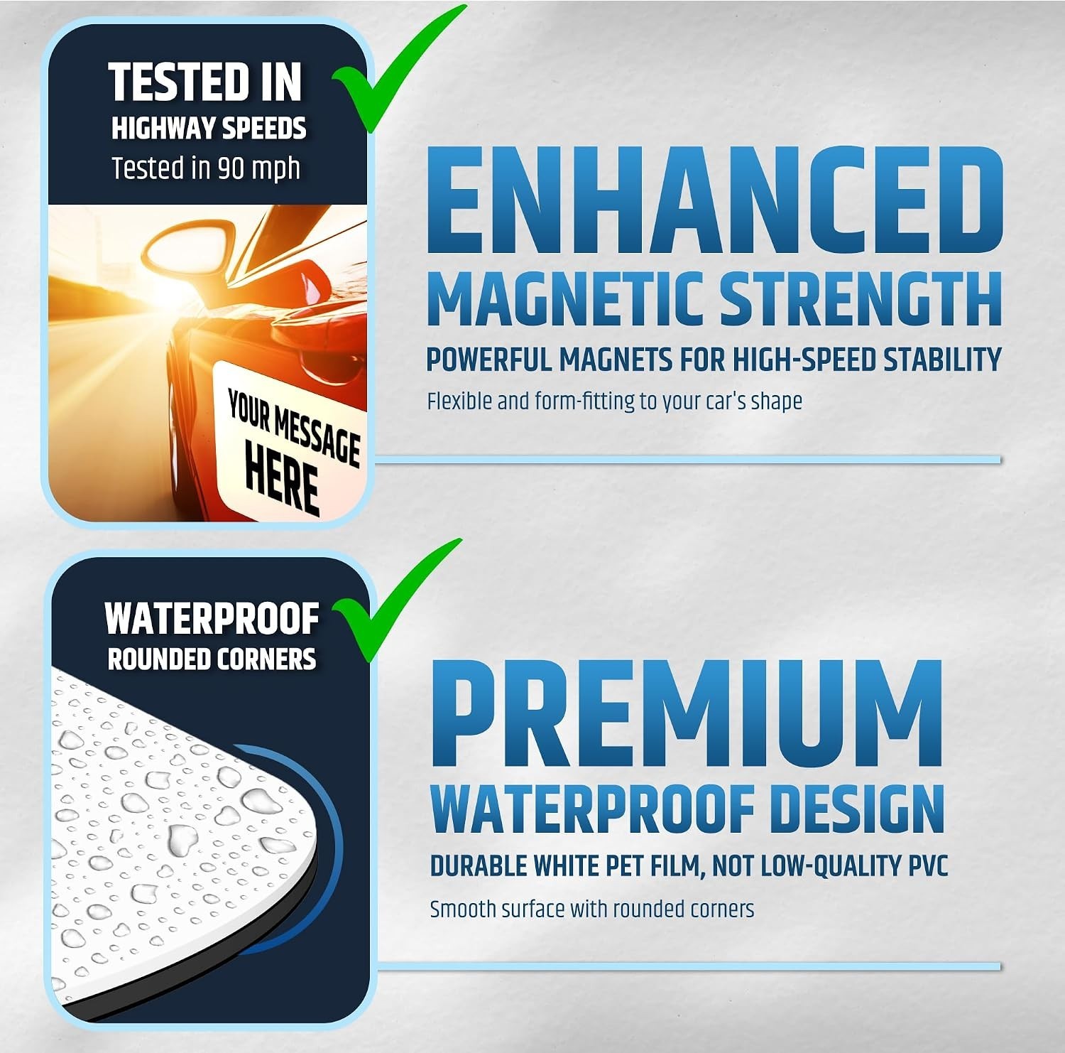 Weatherproof Magnetic Car Signs – Customizable Business Ads