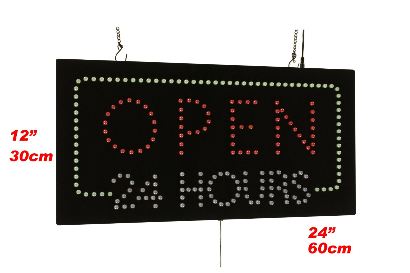 Open 24 Hours Sign Neon Sign LED Open Sign Store Sign Business Sign Window Sign