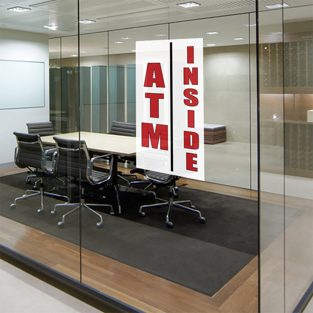 Door Decals Vertical Vinyl Stickers Multiple Sizes Atm Inside Business Vinyl
