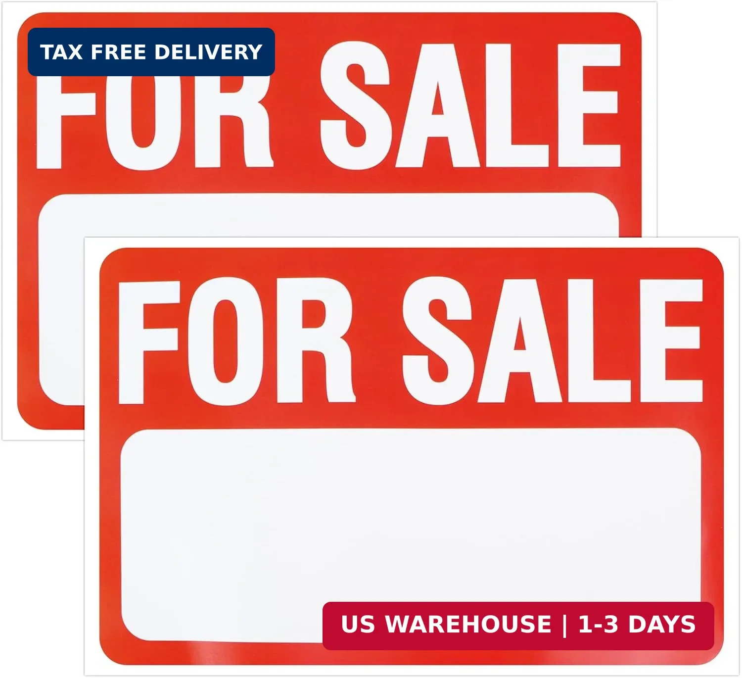 2 Pcs Car for Sale Sign 12″ X 9″ Self Adhesive Vinyl for Sales Signs Car | Car S