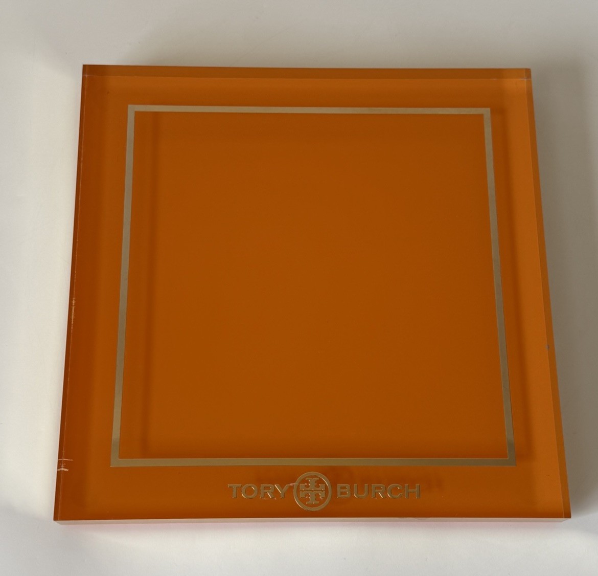 TORY BURCH STORE DISPLAY SIGN EYEWEAR SUNGLASSES RARE 8×8 in