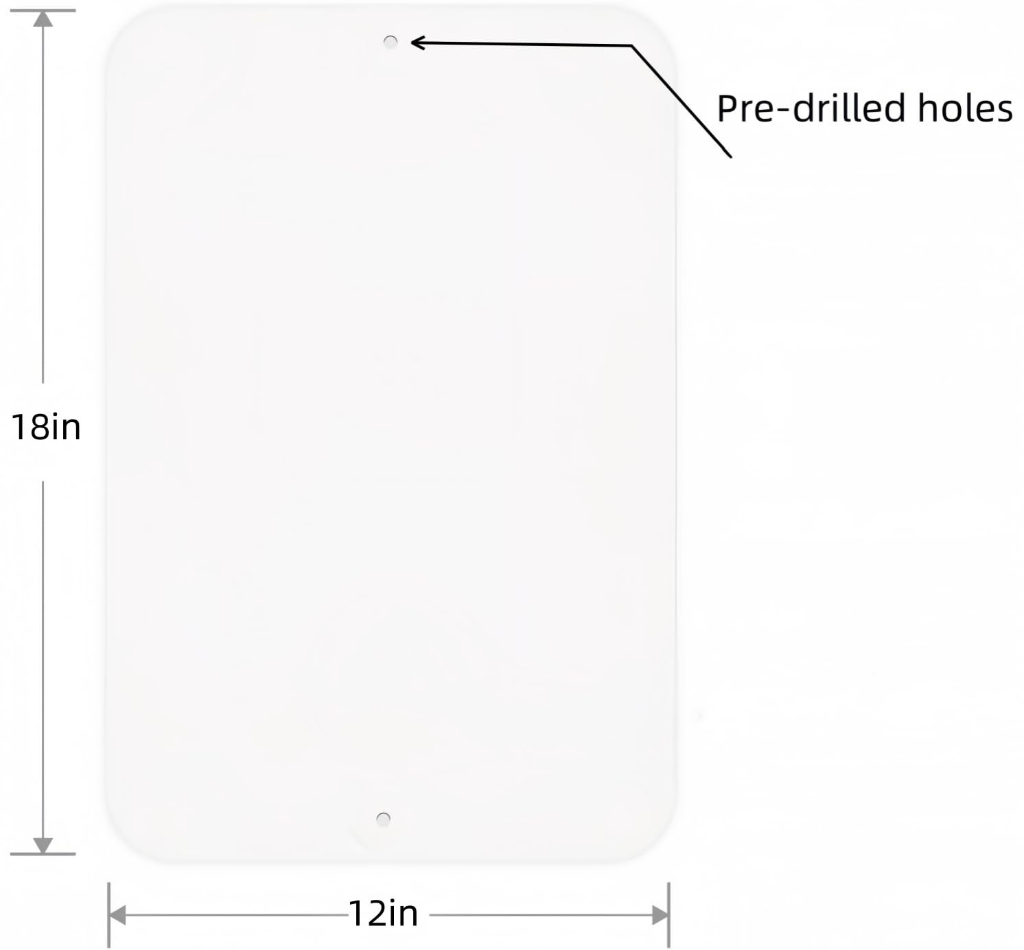 2-Pack White Metal Sign Blanks, 18″x 12″ .04″ Rust Free Aluminum, Reflective,…