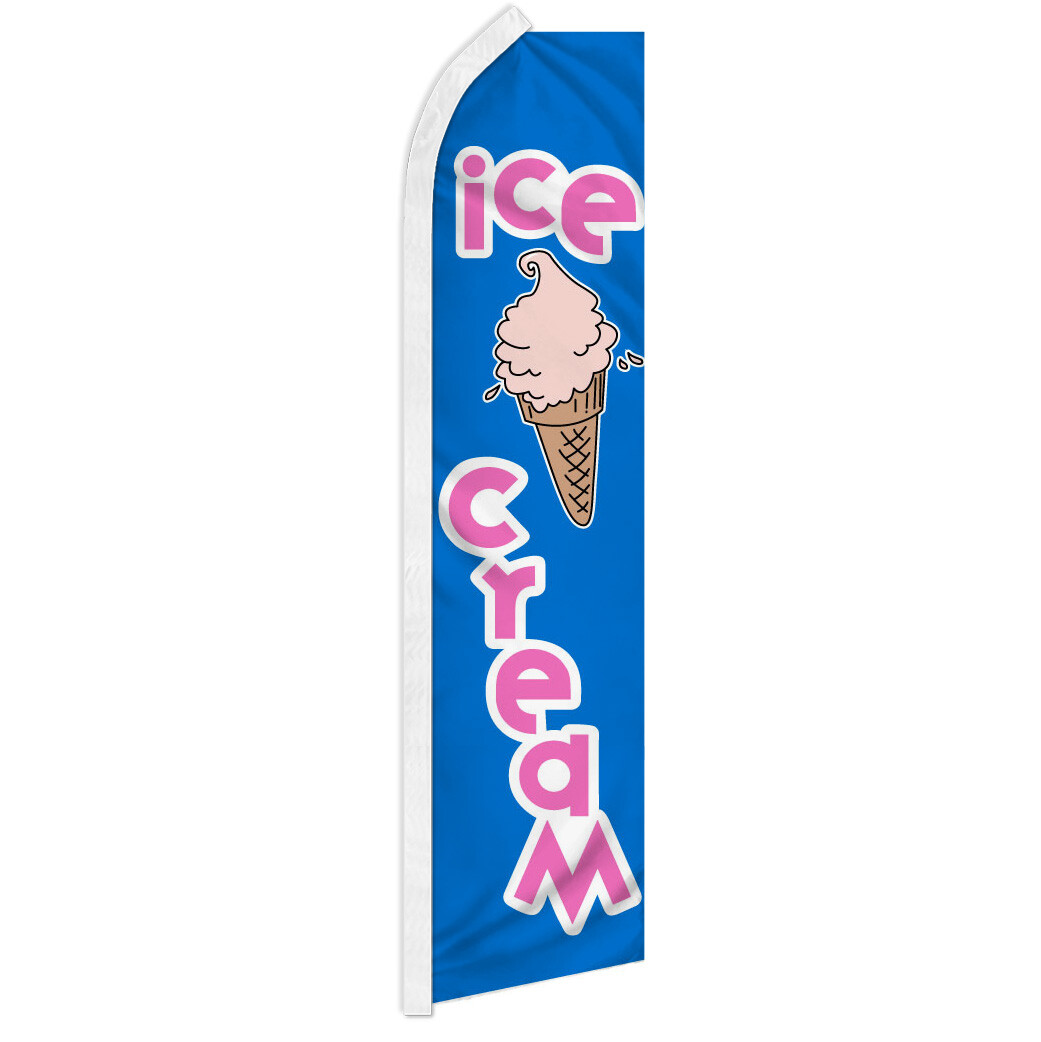Ice Cream Advertising Swooper Feather Flag Concessions Food