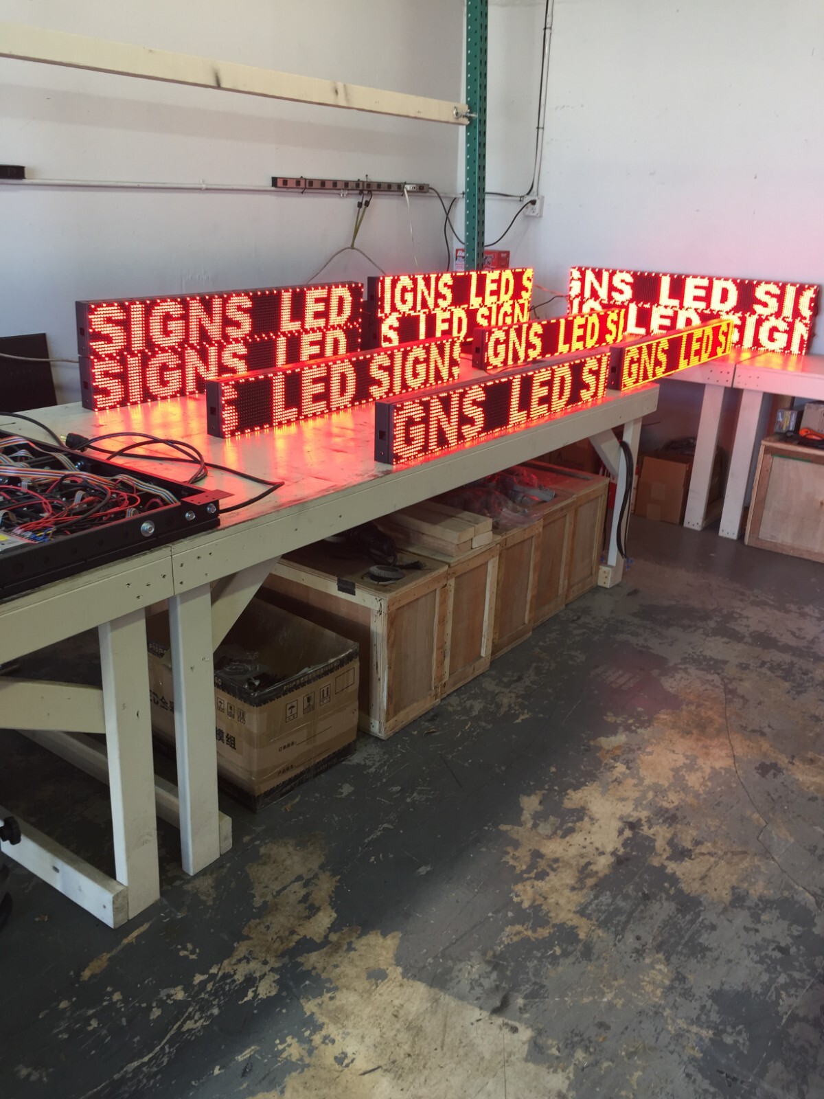 LED Sign Outdoor Full Color Double Sided Programmable Message Digital HD WIFI