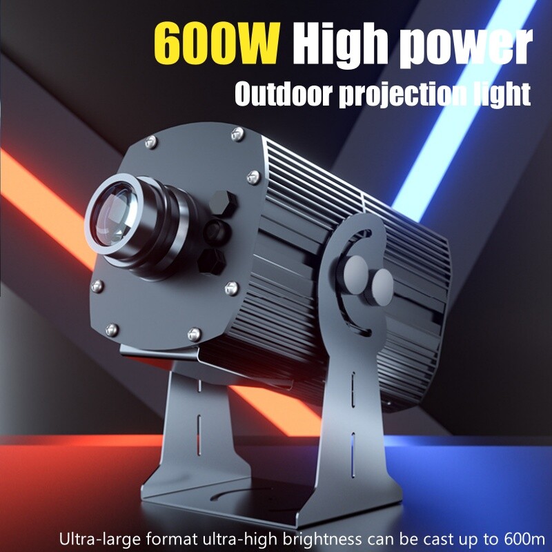 160W-600W Logo Projection Lamp Long-range Waterproof Customizable Logos Patterns