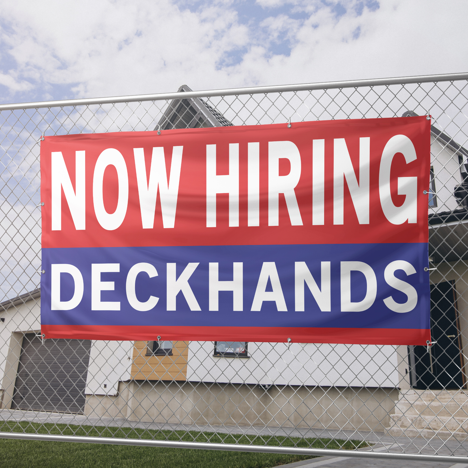 Now Hiring Deckhands 13 oz Heavy Duty Vinyl Banner Sailor Jobs Available Mariner