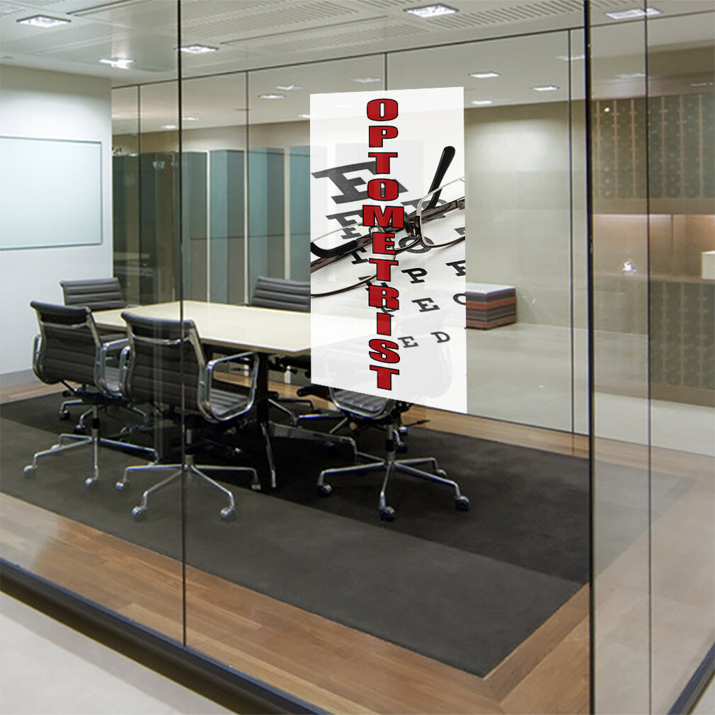 Door Decals Vertical Vinyl Stickers Multiple Sizes Optometrist Industrial Vinyl