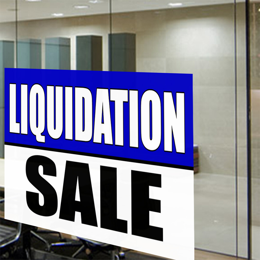 Decal Stickers Liquidation Sale Promotion Business Vinyl Store Sign Label