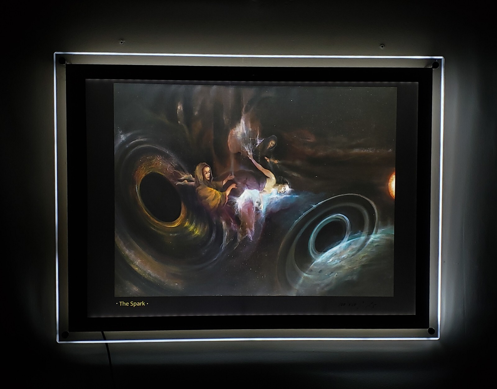 A2 crystal ultra thin backlit light box frame, advertising, art, agency display