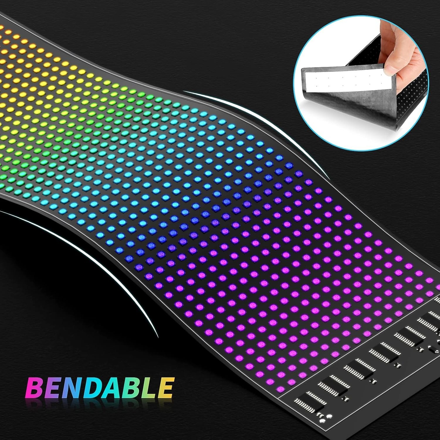 15”x4” Customizable LED Matrix Sign with Smart App Control for Bars & Hotels