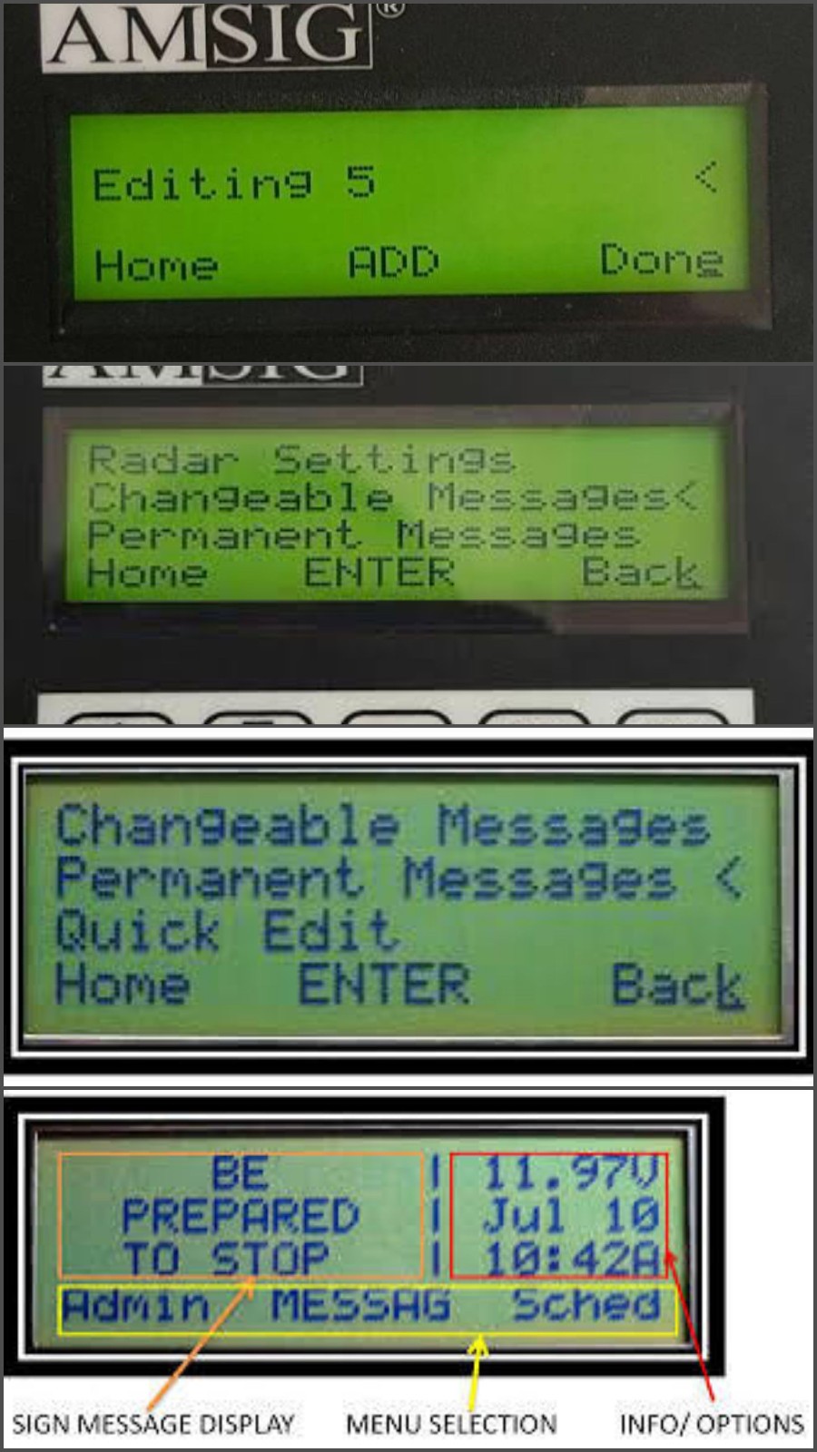 American Signal AmSig Portable Message Board Webb Express Handheld Ctrl Terminal