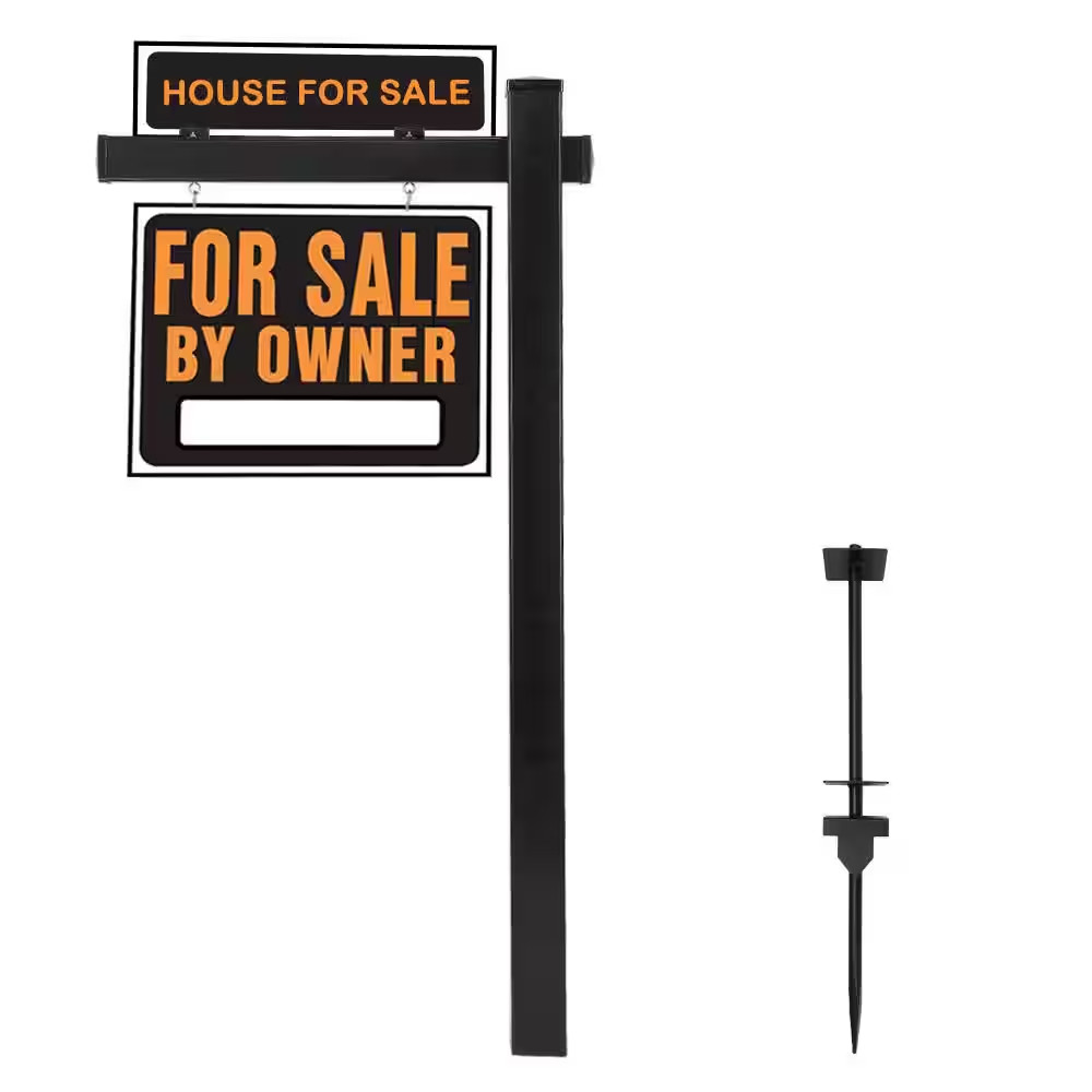 6′ Vinyl PVC Real Estate Sign Post, Commercial Realtor Home for Sale Ads, Busine