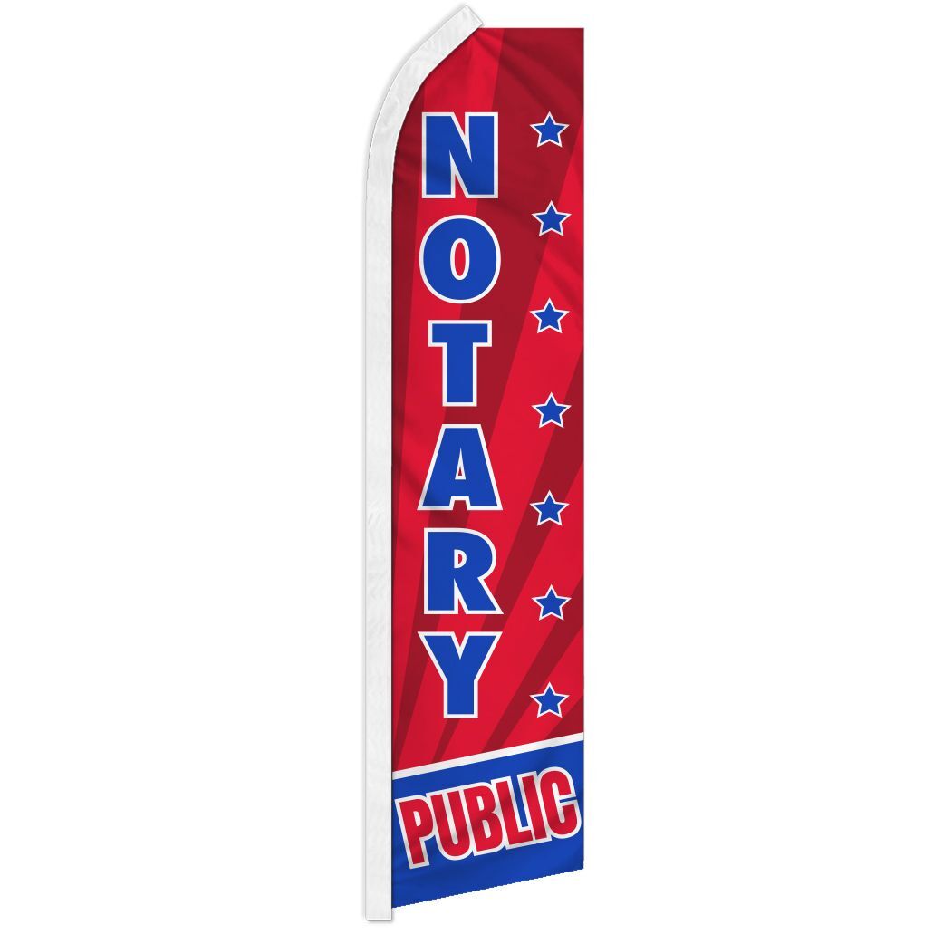 NOTARY PUBLIC advertising super flag polyester banner sign *POLE NOT INCLUDED*