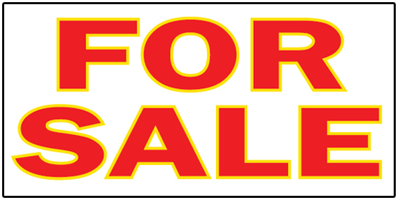 FOR SALE for sale Vinyl Banner advertising Sign. Full color 2×4 ft, 2×6, 3×10