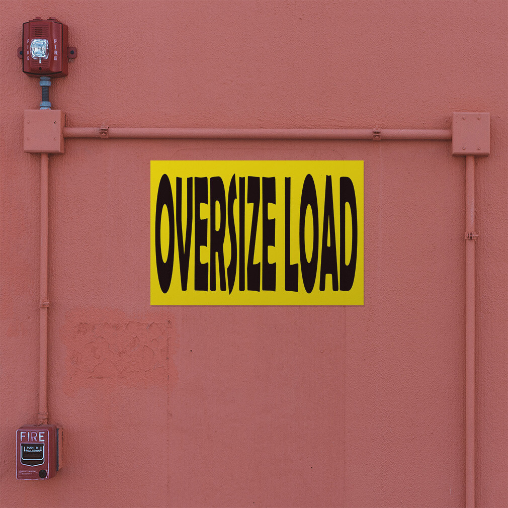 Decal Stickers Oversize Load A Vinyl Store Sign Label Business
