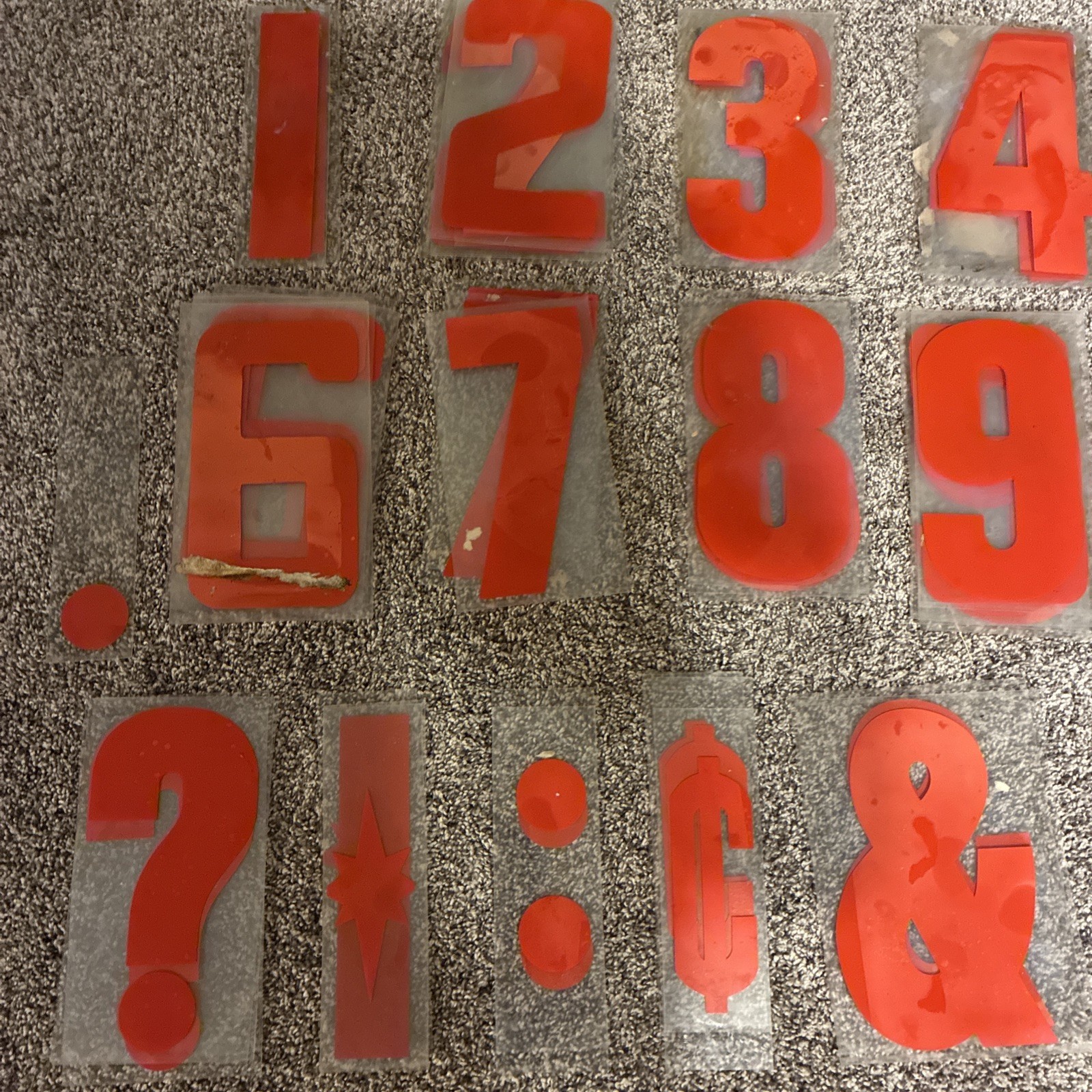 260 Vintage Plastic Marquee Changeable Outdoor Sign 9” Letters And Numbers
