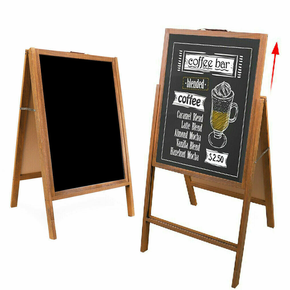 Sidewalk Chalkboard Large Tall Professional Magnetic Surface 2-Sided Sign Menu