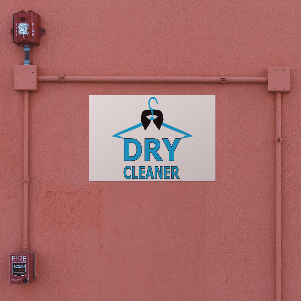 Decal Stickers Dry Cleaner Business B Vinyl Store Sign Label Business
