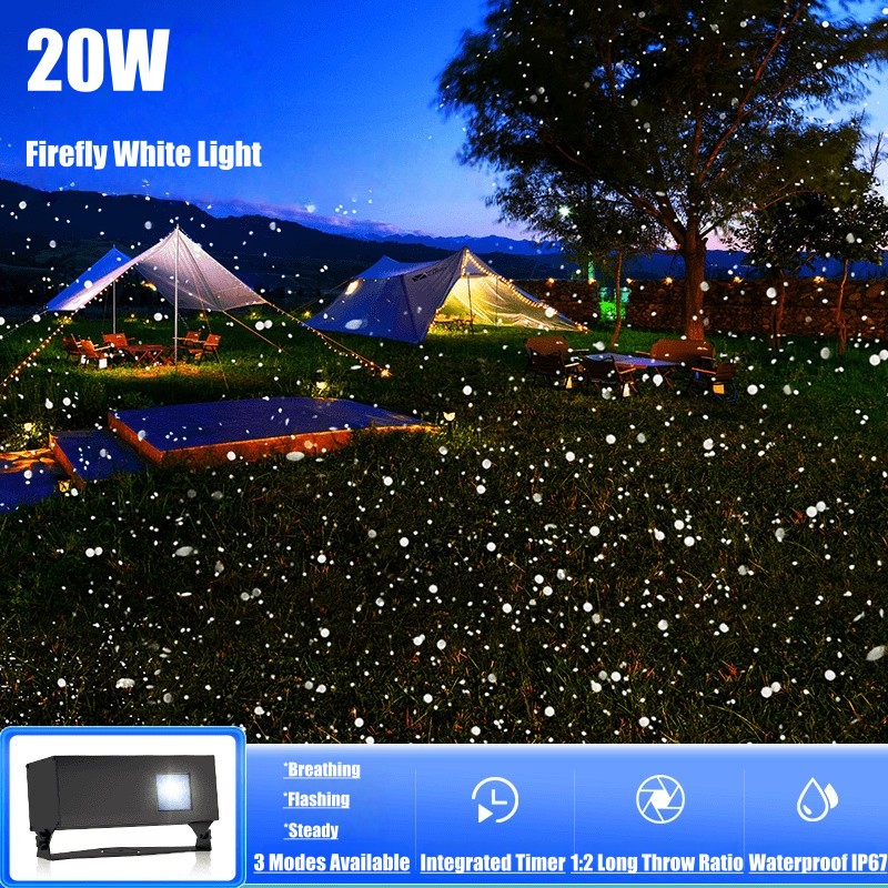 Outdoor Dynamic Firefly Laser Starry Sky Projection Light for Garden Landscape