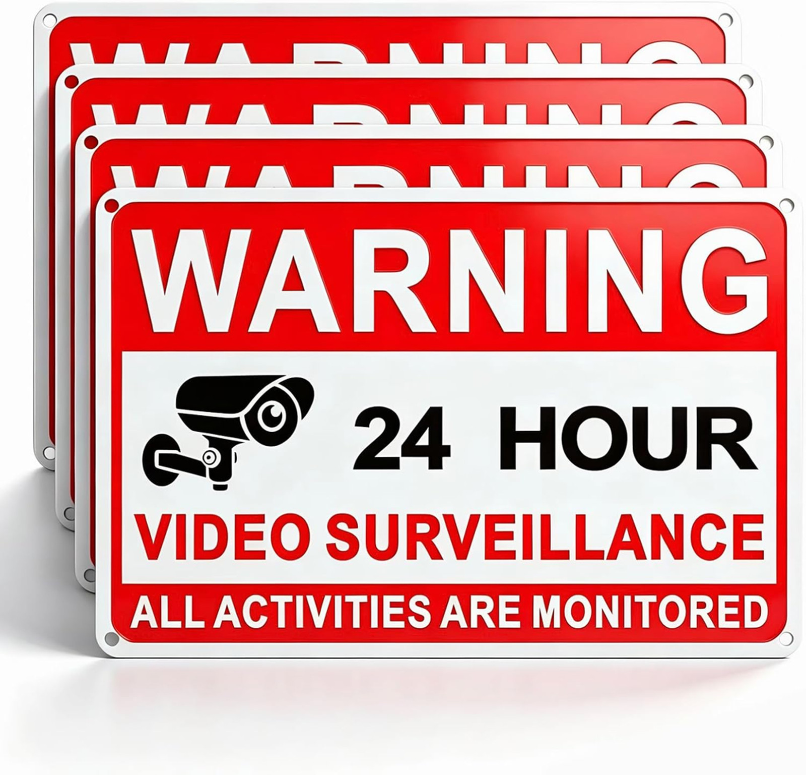 Video Surveillance Signs 8×12 Inch Rust-Proof Metal Outdoor No Trespassing