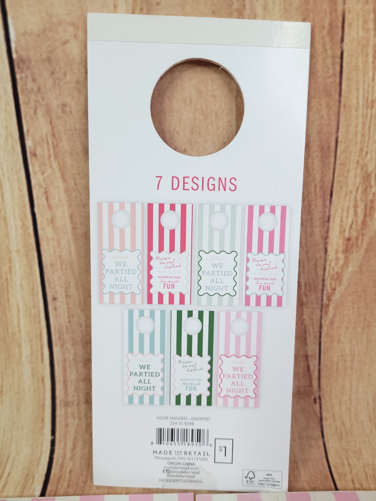 9 Pack Do Not Disturb Door Hanger Signs for Girls Trip 7 Count Each