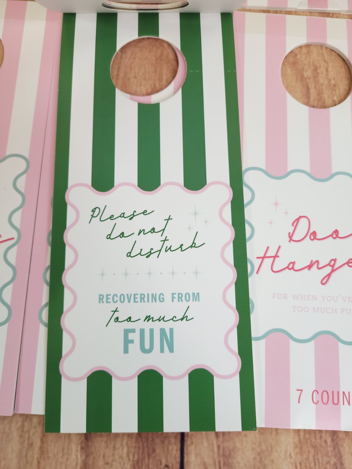 9 Pack Do Not Disturb Door Hanger Signs for Girls Trip 7 Count Each