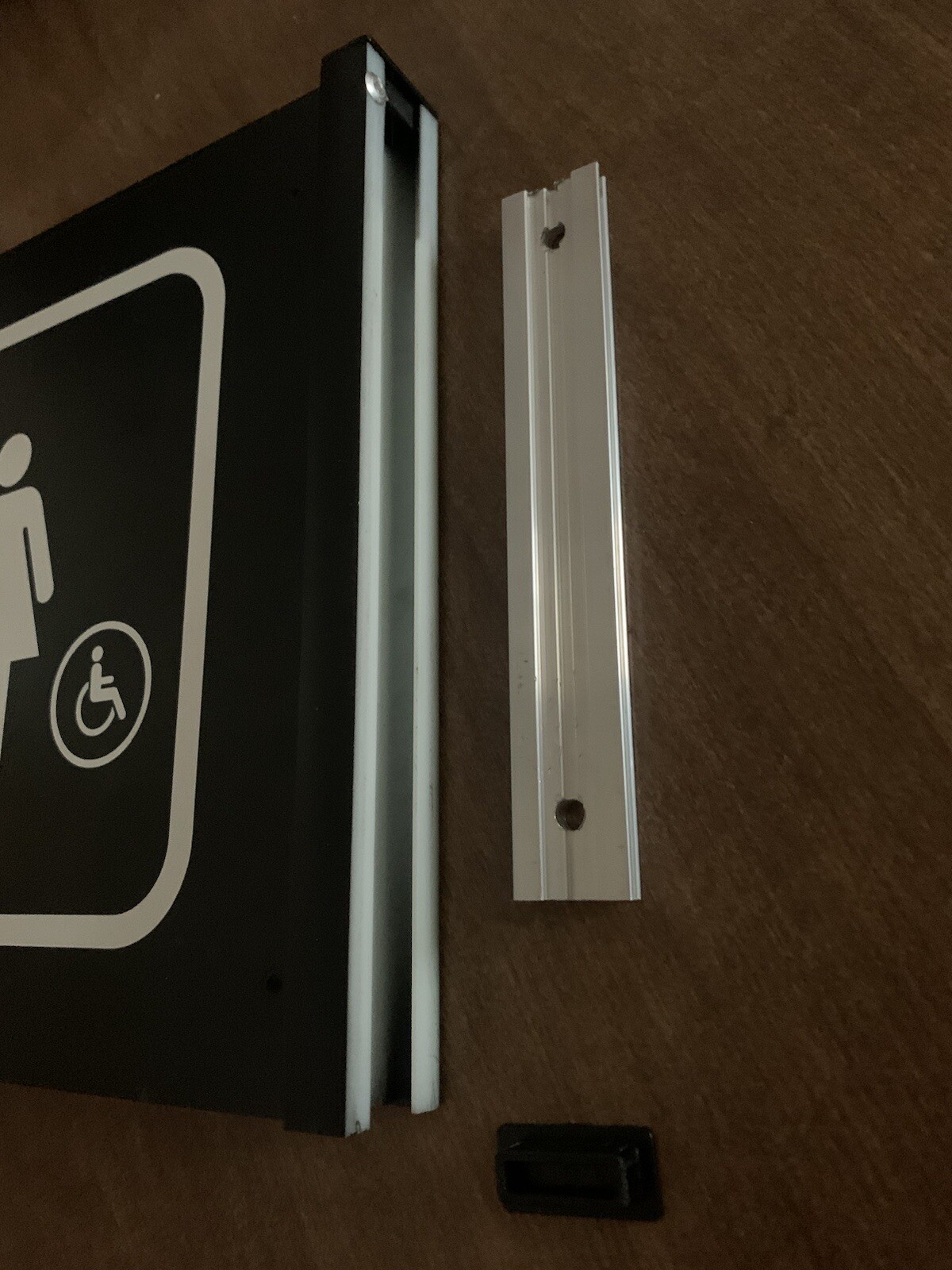 Wall-Mounted Commercial Restroom sign THE OFFICE, hallways, business, Dual sided
