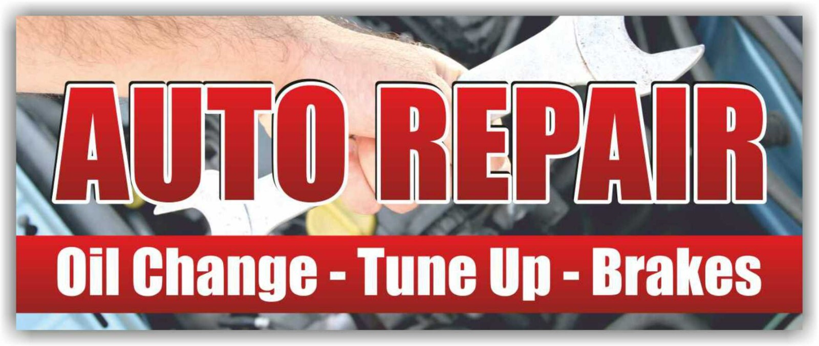 AUTO REPAIR Advertising Banner Vinyl Mesh Sign Oil Change Tune Up Brakes Service