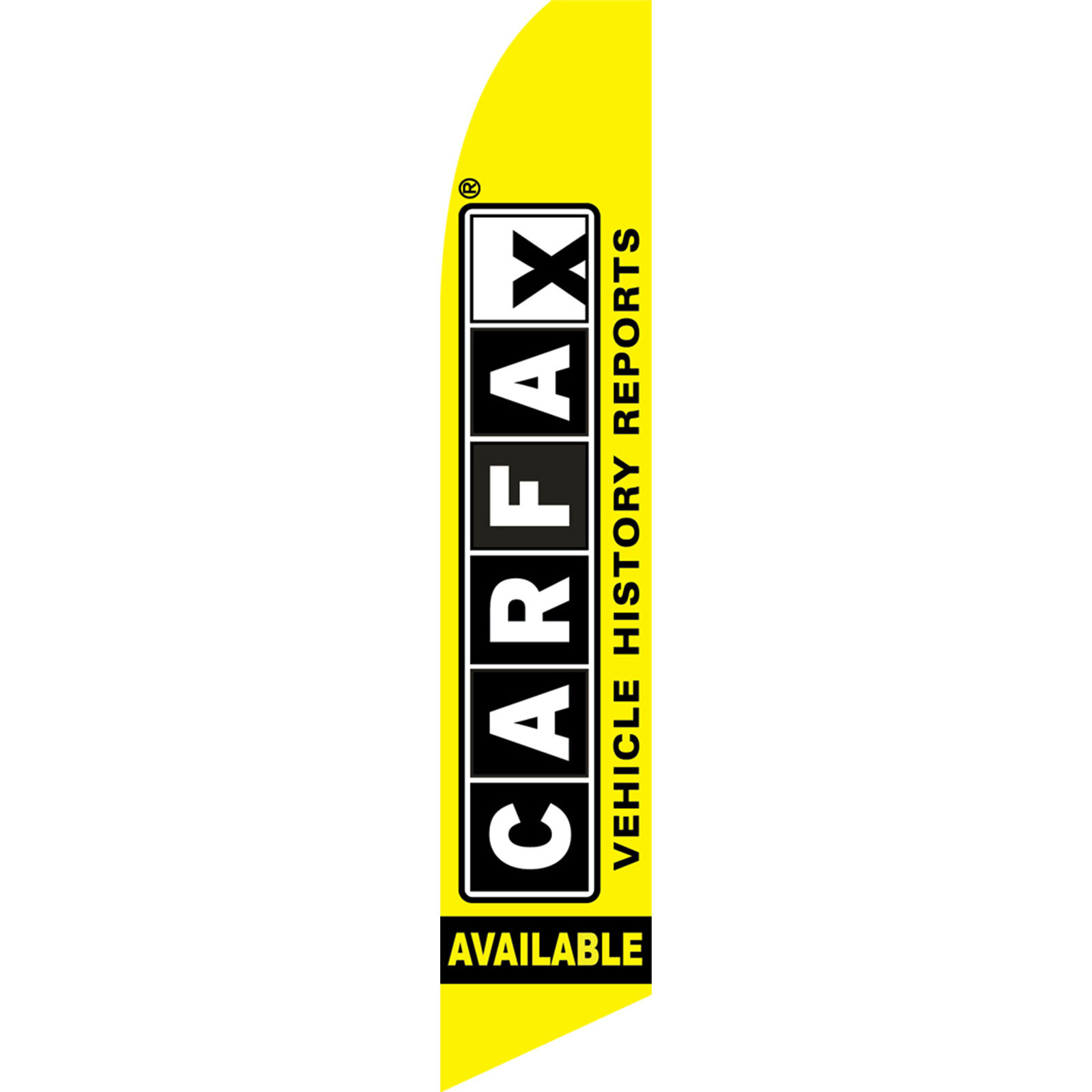 Car Fax 2 1/2 ft X 11 1/2 ft Polyester Swooper Flag