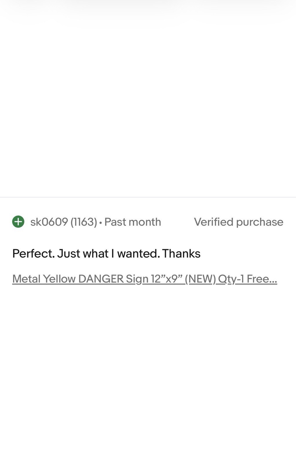 Metal Yellow DANGER Sign 12”x9” (NEW) Qty-1 Free Same Day Shipping!