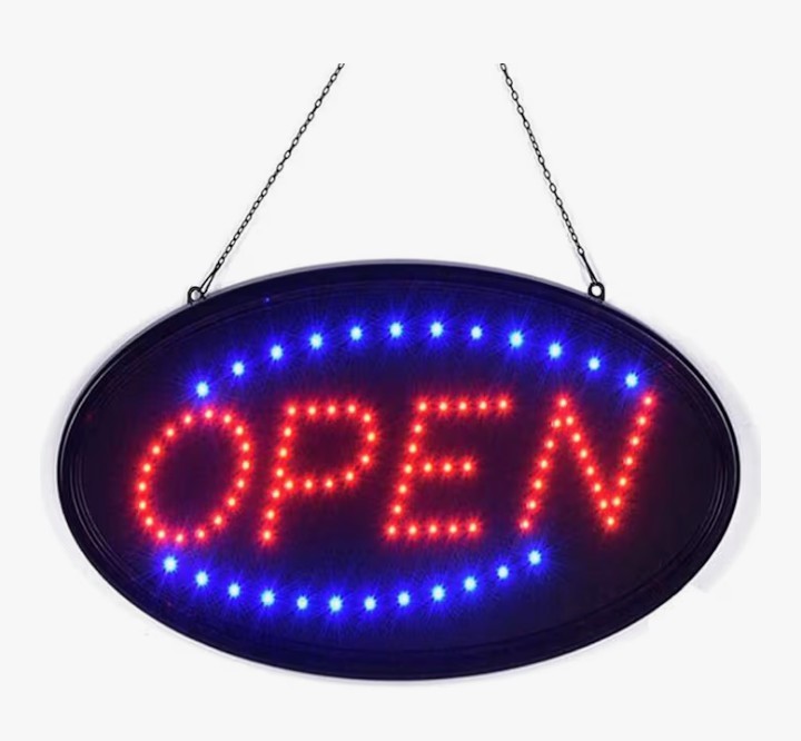 19″X 10″ Large LED Open Sign wit Switch High Bright Visibility Business US Stock