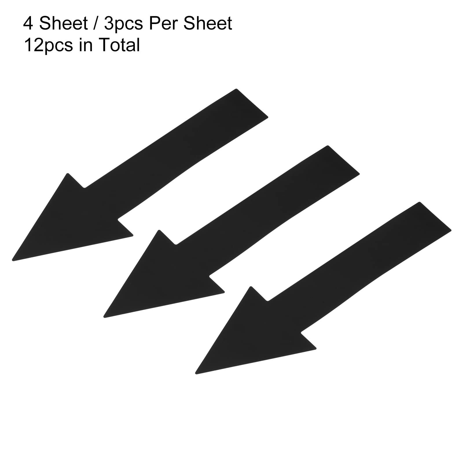 Arrow Sticker 8 Inch, 4 Sheet Directional Sign PVC Adhesive Removable Floor D…