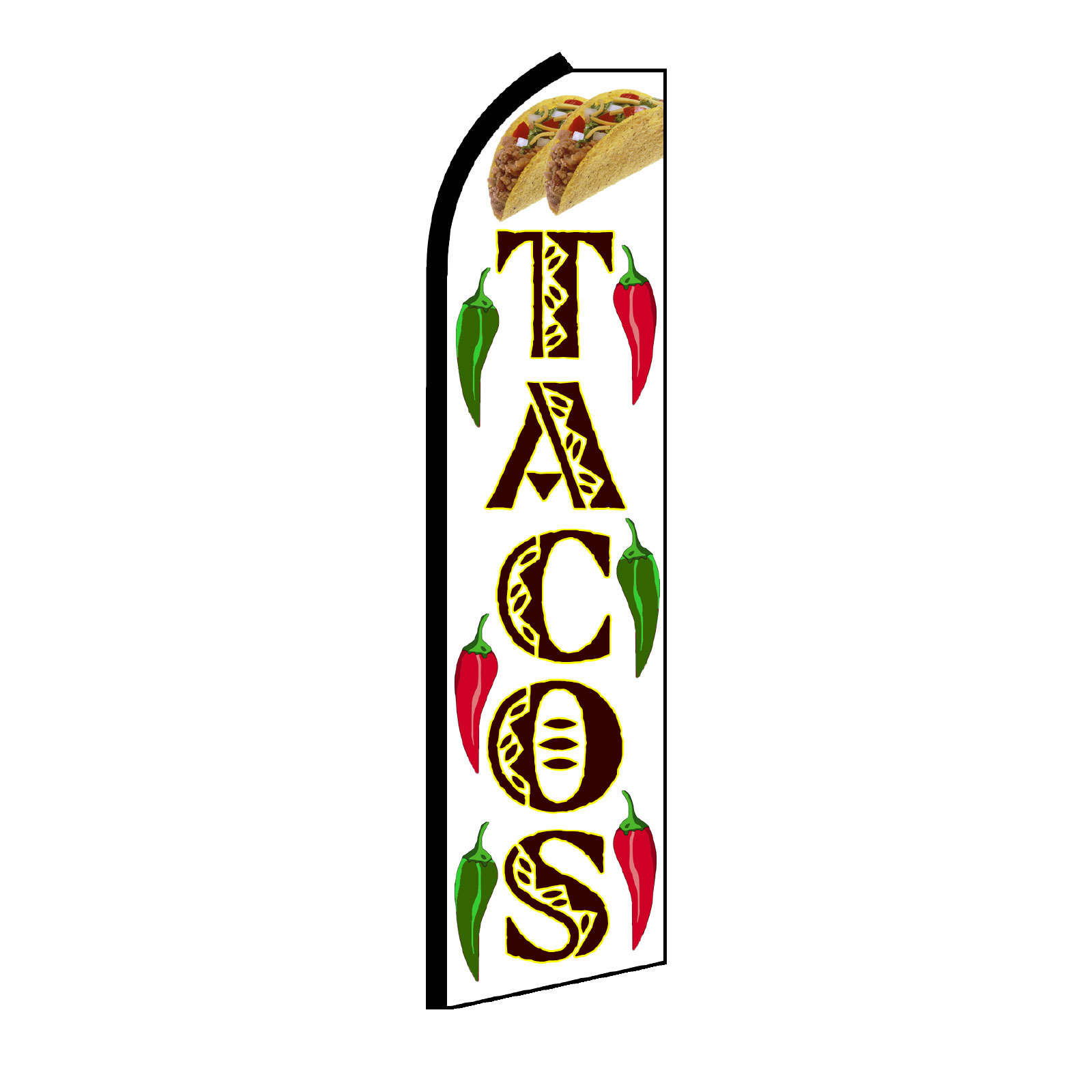 Tacos Flag Flutter Feather Banner Swooper