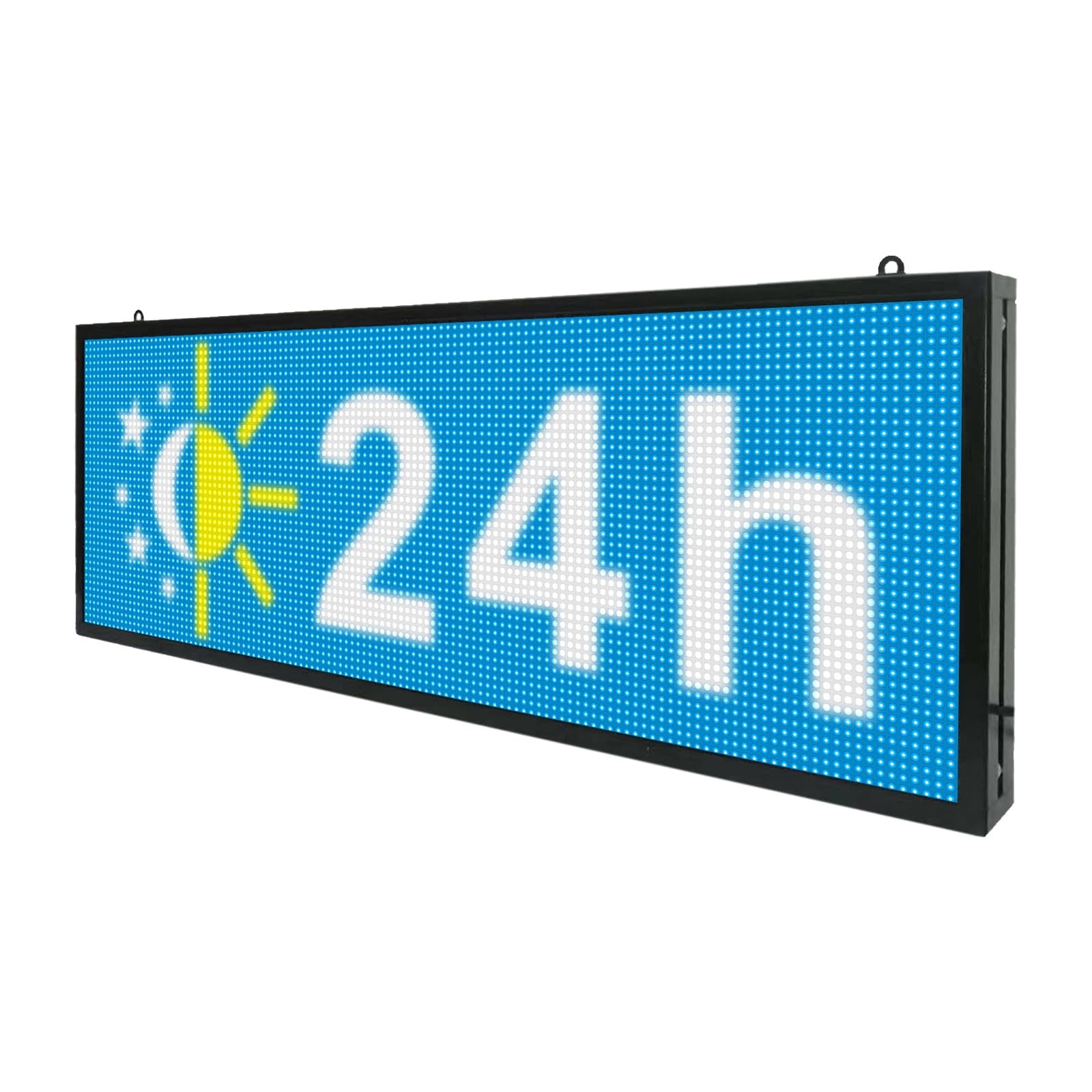P10 Programmable Indoor/Outdoor LED Sign, 39×14 Inch WiFi-Controlled Full
