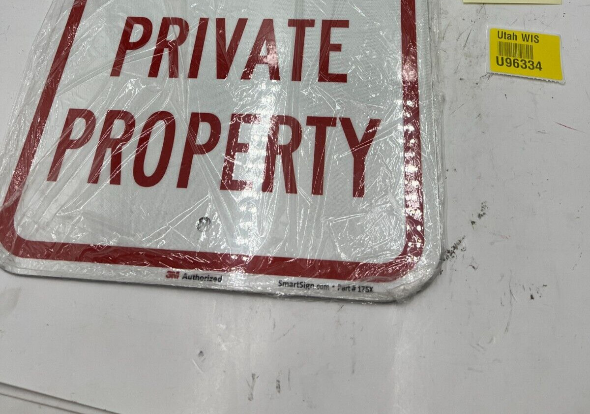 (QTY 2) SmartSign “No Parking – Private Property” Sign K-1667-EG-12×18-D2 12×18