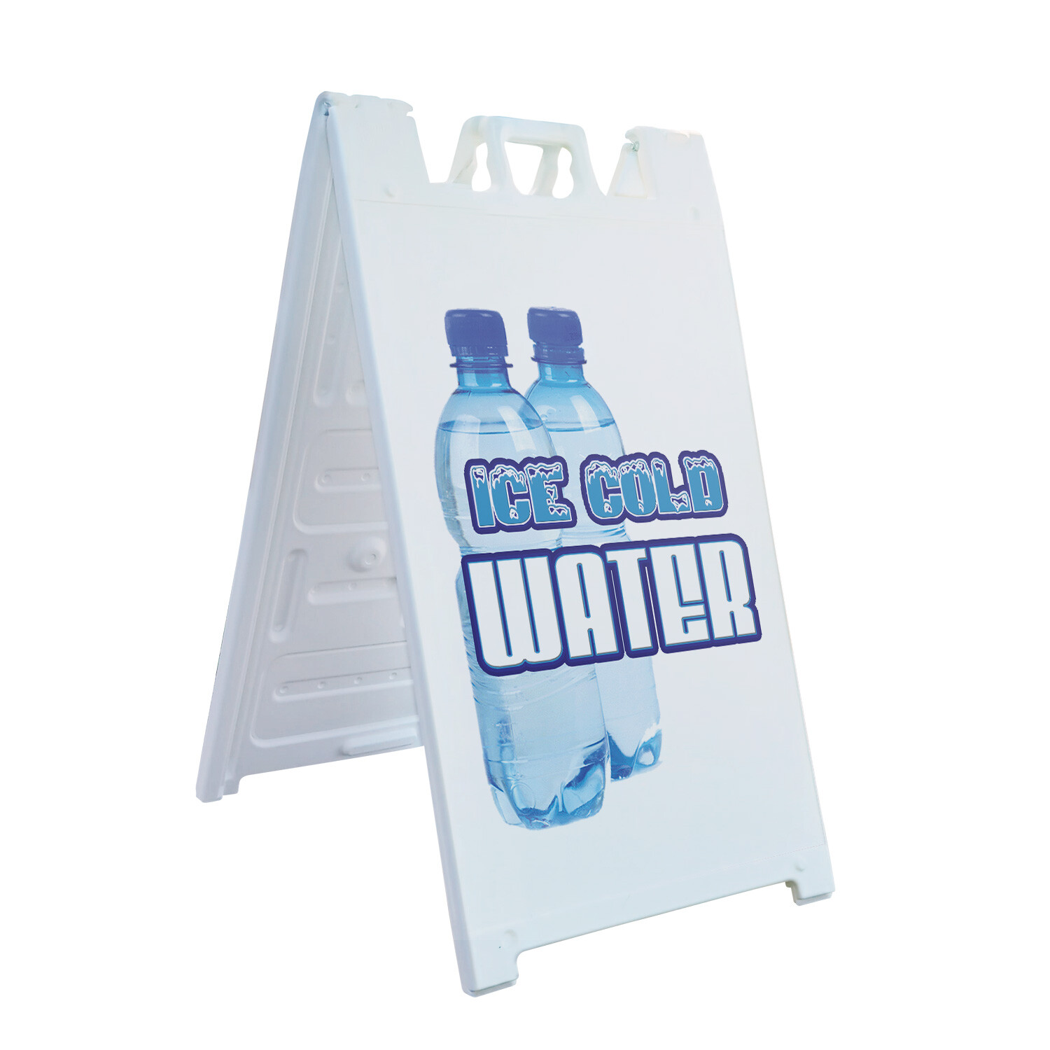A-frame Sidewalk Ice Cold Water 24″ x 36″ Double Sided A-Frame Sidewalk Sign